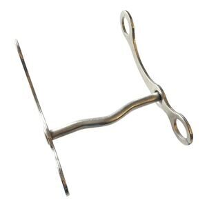 Low Port CURB BIT 5.25" Mouth Horse Equine Tack Nickle Plated Steel Horse Tack!